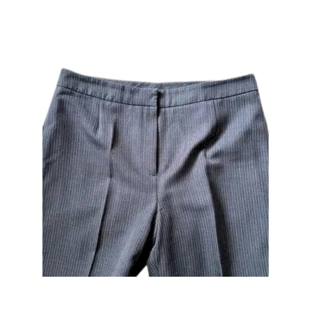 Evan Picone Gray Lined Pinstripe Pantsuit with Blazer Women’s Size 8 - Picture 5 of 8